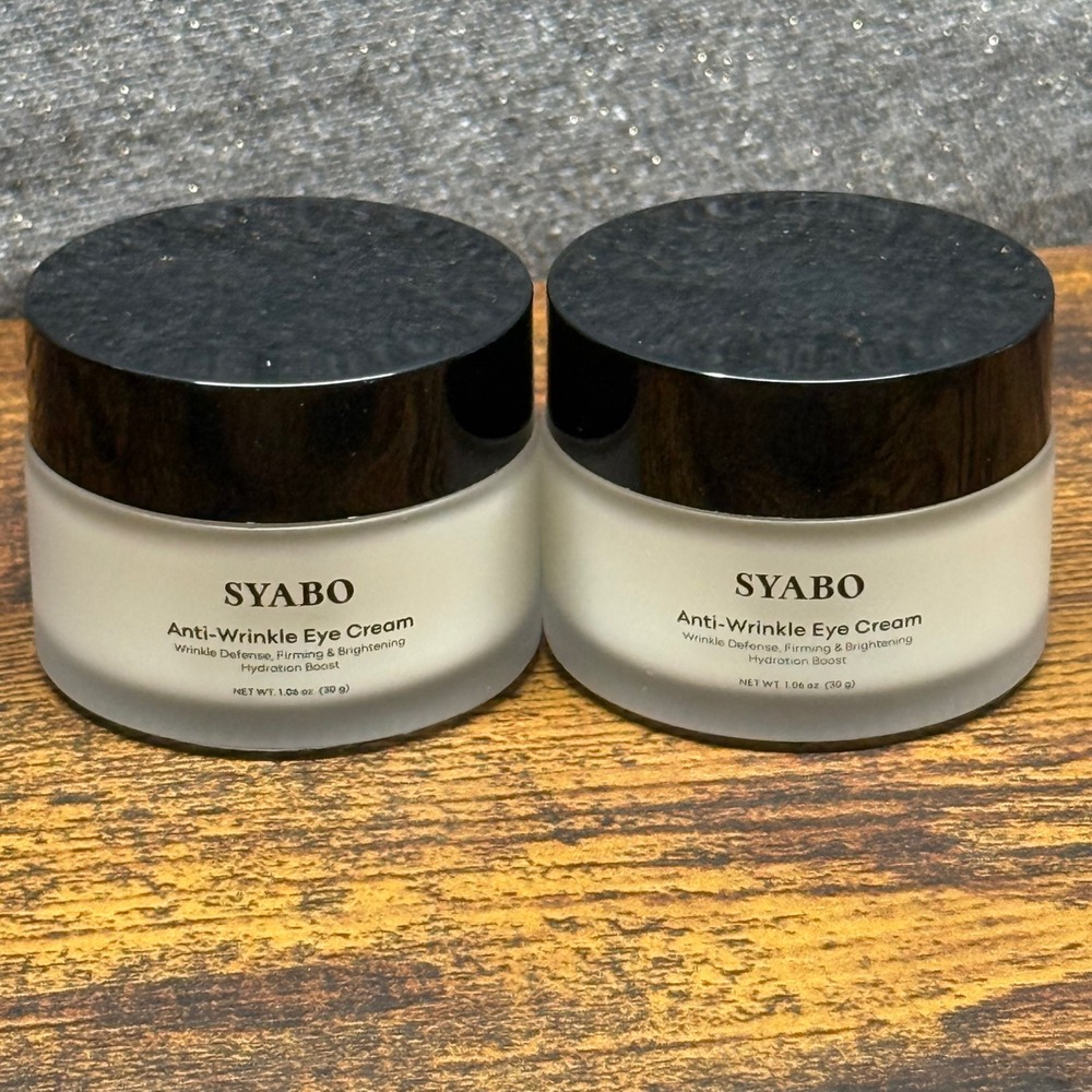 Syabo Anti-Wrinkle Eye Cream 2pc Firming Brightening Hydration Boost 1.06oz‎ New
